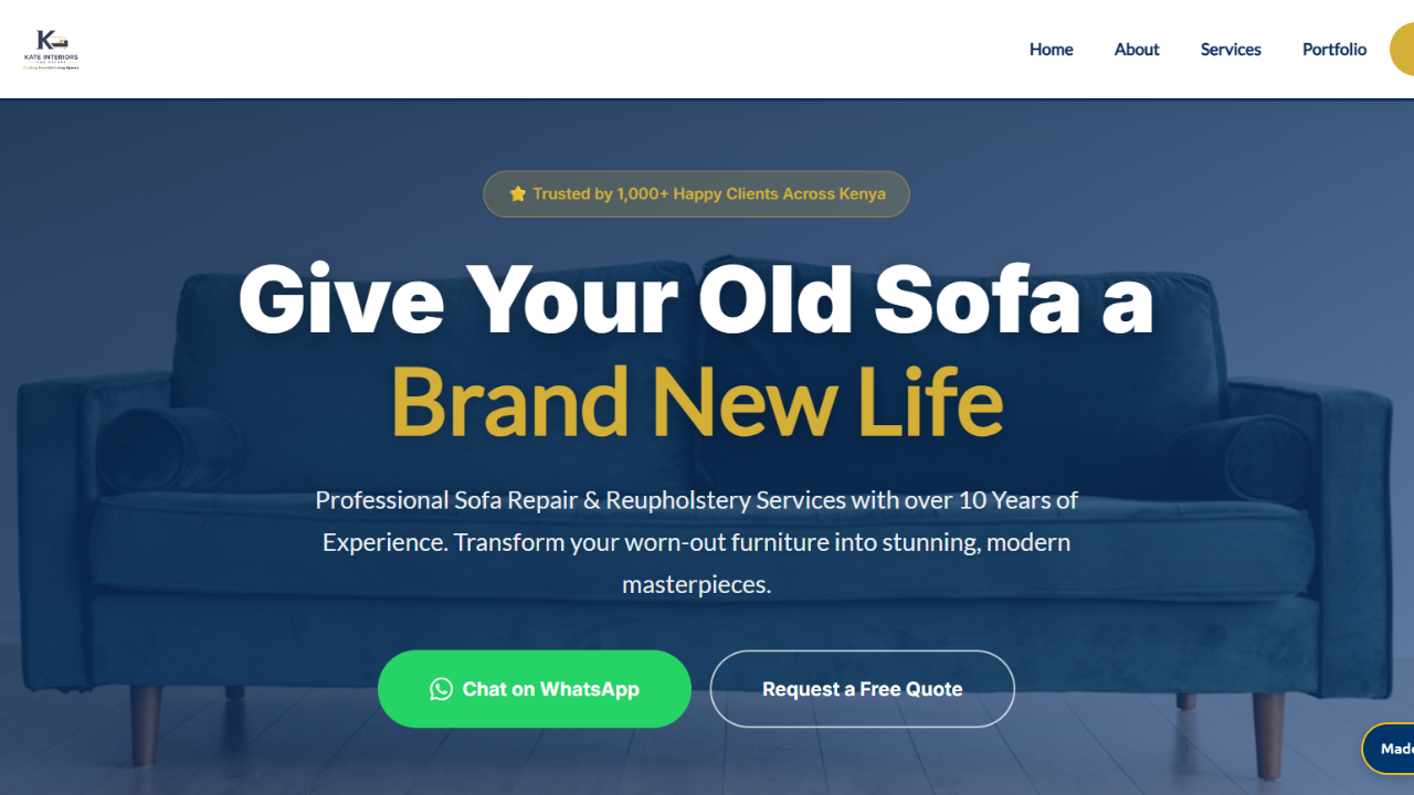 Kate Interiors & Decor Website